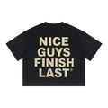 Unisex Boxy Drop Shoulder Crop T-Shirt