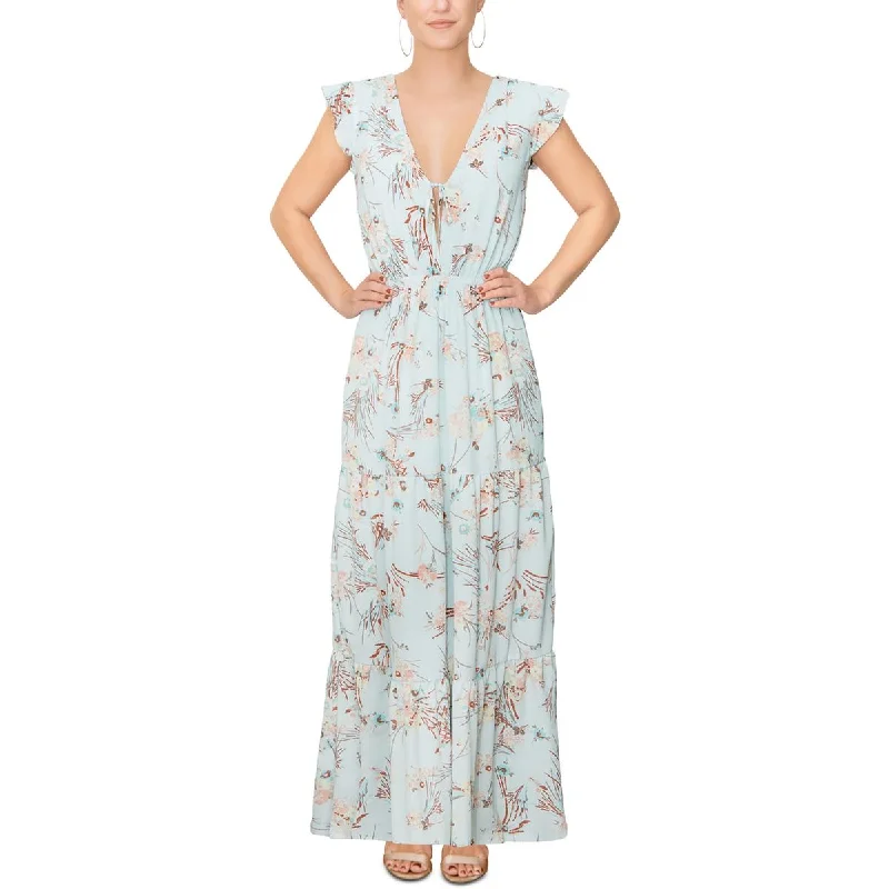 Classic Women's Clothing Styles Rachel Rachel Roy Womens Crepe Floral Maxi Dress