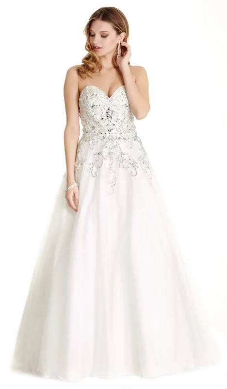 Women's Elegant Clothing Sets Trevi Collection - Bejeweled Sweetheart Ballgown