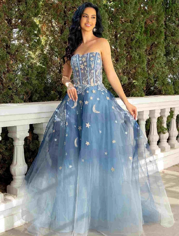 Women's Versatile Apparel Ball Gown Prom Dresses Luxurious Dress Wedding Party Court Train Sleeveless Strapless Lace with Sequin Appliques