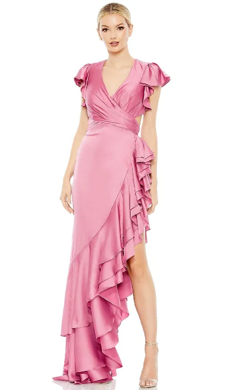 Women's Professional Outfit Ieena Duggal 49529 - High-Low Ruffled Side Formal Gown