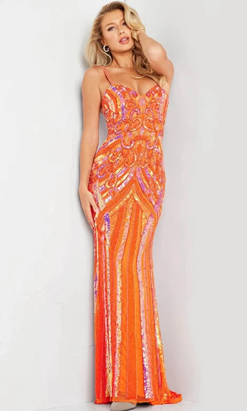 Women's Layered Outfit Jovani 38300 - Sequin Embellished Gown