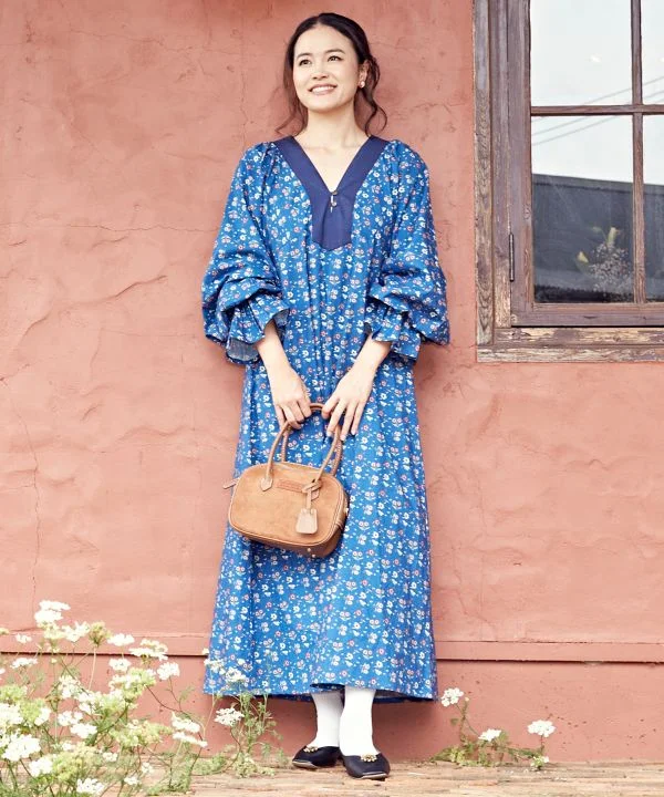 Women's Travel Garments Floral Maxi Dress