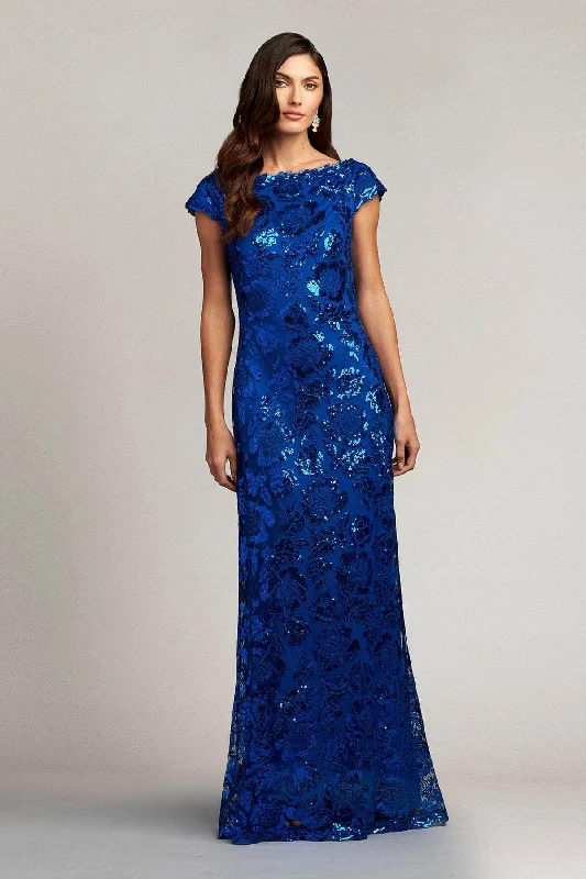 Women's Evening Outfit Tadashi Shoji CAI90602L - Formal Sequined Evening Gown