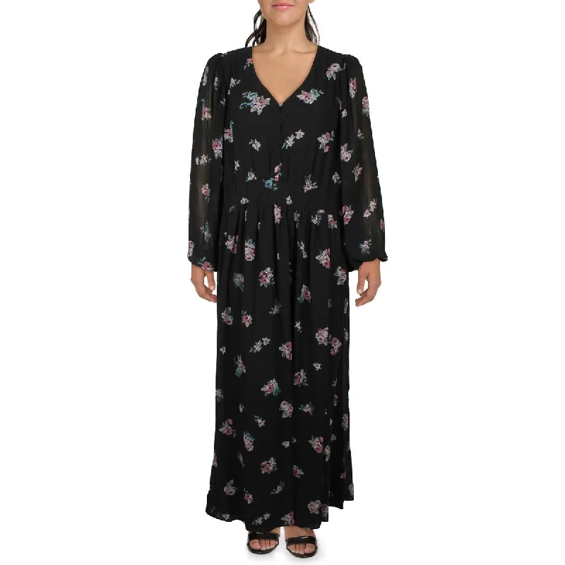 Women's Active Clothing City Chic Womens Floral Print  Maxi Dress