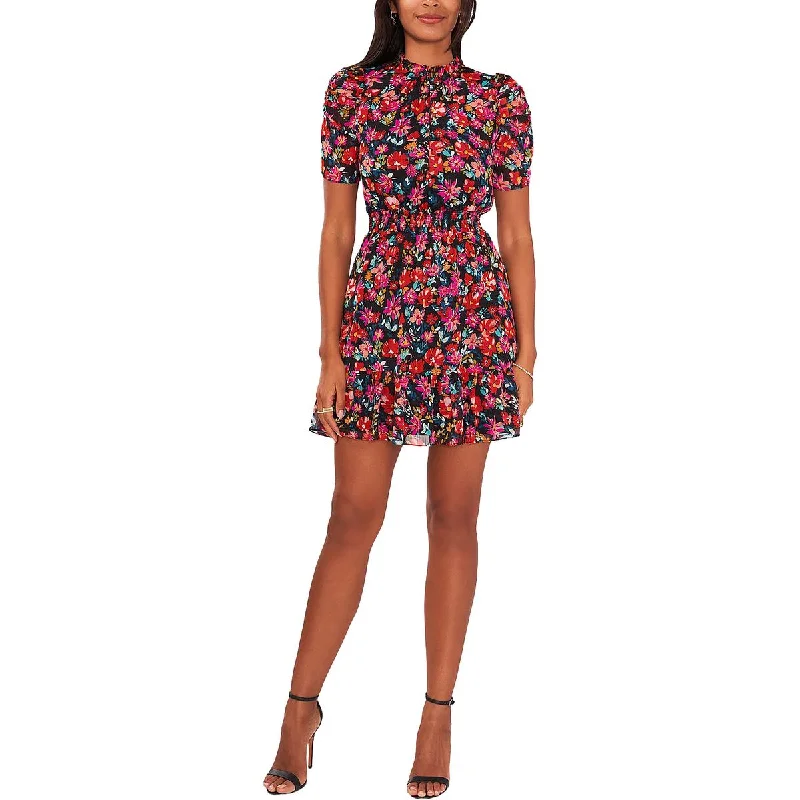 Chic Clothing For Women MSK Womens Petites Floral Mini Fit & Flare Dress