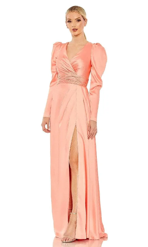 Women's Wedding Apparel Mac Duggal - 12404 Long Sleeve Wrap Gown