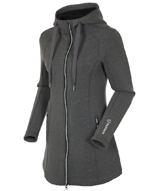 Women's Plus-Size Casual Outfit Women's Bobbie Technospacer Thermal Stretch Softshell Long Jacket with Hood