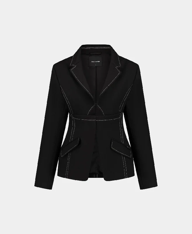 Women's Plus-Size Garments Obsidian Black Gianna Blazer