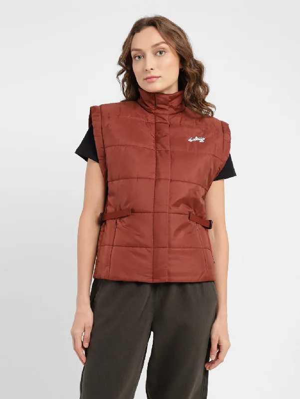 Women's Holiday Attire Women's Solid High Neck Jackets