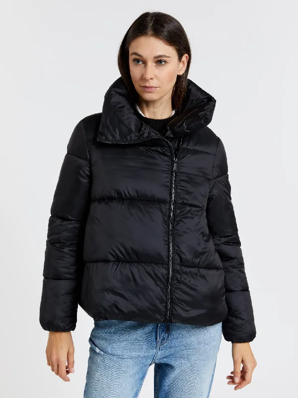 Women's Party Outfit Puffer jacket with high collar