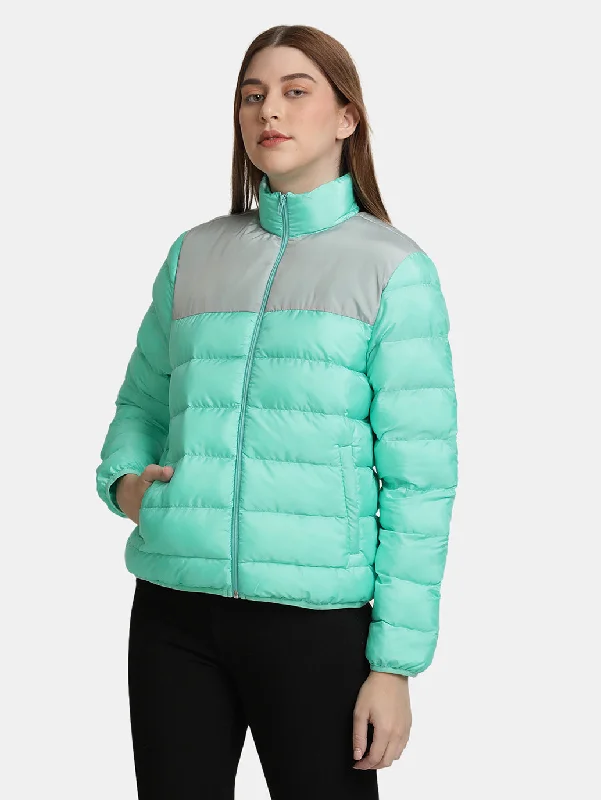 Sustainable Fashion Clothing For Women Women's Green Puffer Jackets