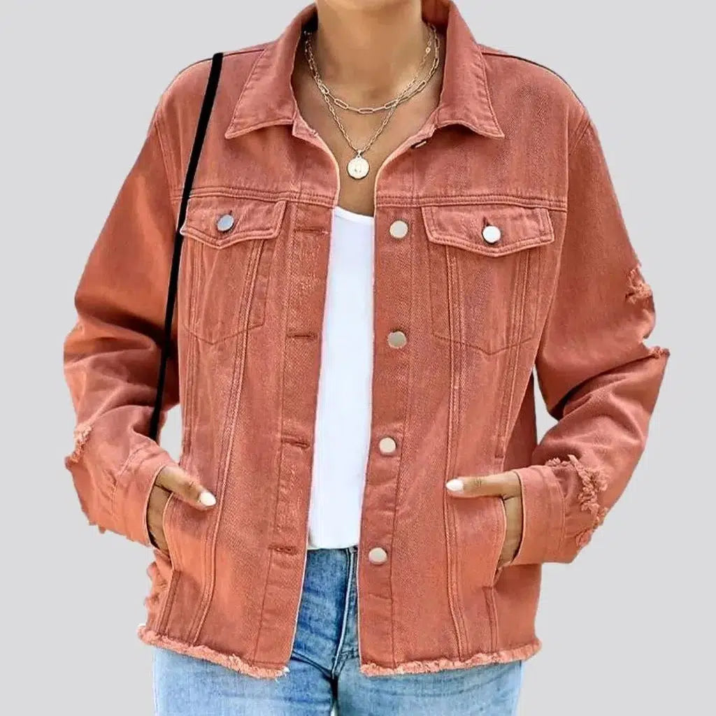 Tailored Clothing For Women Regular vintage women's jean jacket