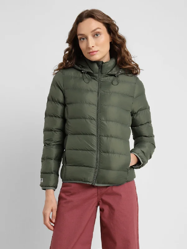 Women's Comfortable Lounge Garments Women's Solid Hooded Quilted Jacket