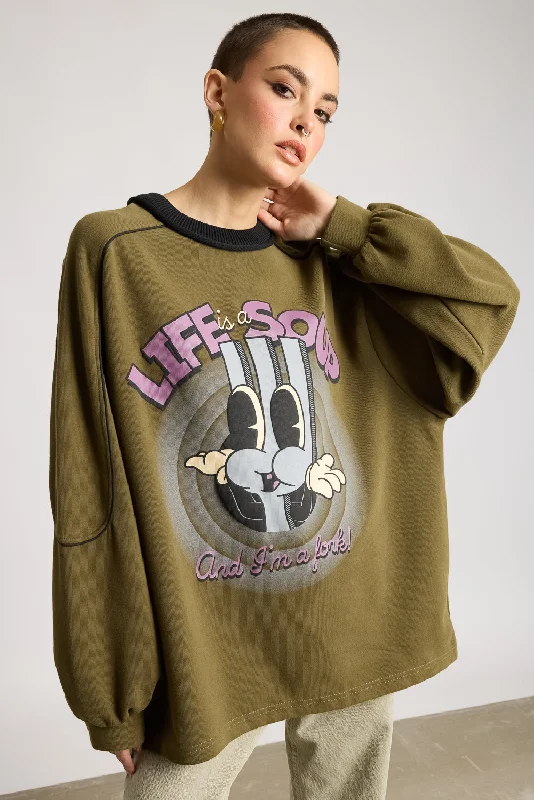 Casual Clothing For Women Women's Oversized Lively Sweatshirt